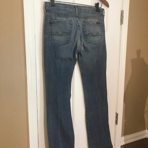 7 For All Mankind Jeans Bootcut Stretch (size 30) - Picture 2 of 4